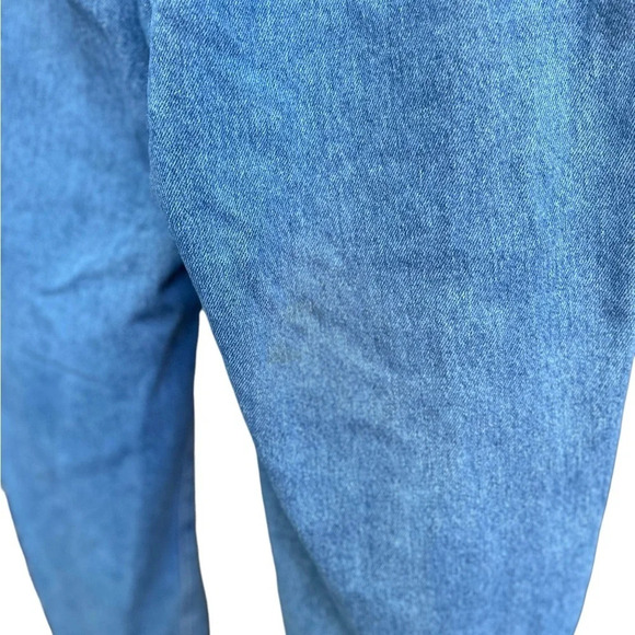 Zara 90’s Vintage Style Paper Bag Carrot Leg Ankle Jeans Size 10 - Picture 8 of 13